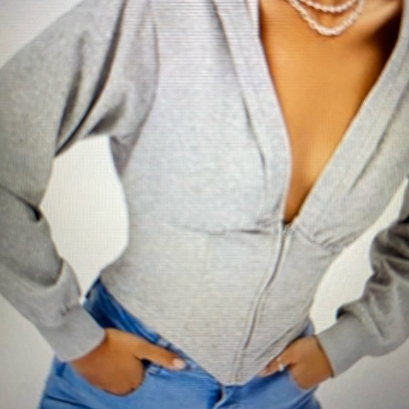 Women’s corset style hoodie. Size large. - Picture 2 of 7